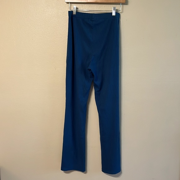 Reformation Blue Ribbed Pants - Picture 3 of 6